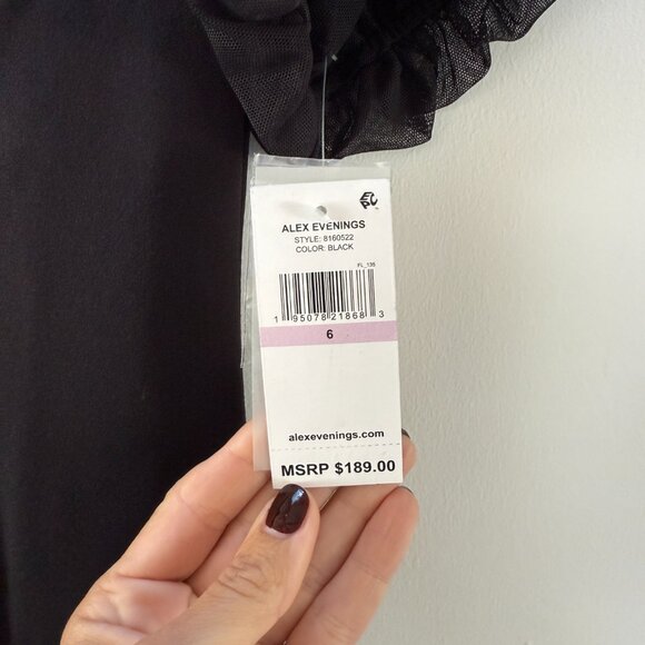 NWT Alex Evenings sheath Dress. Size 6 - Picture 8 of 8